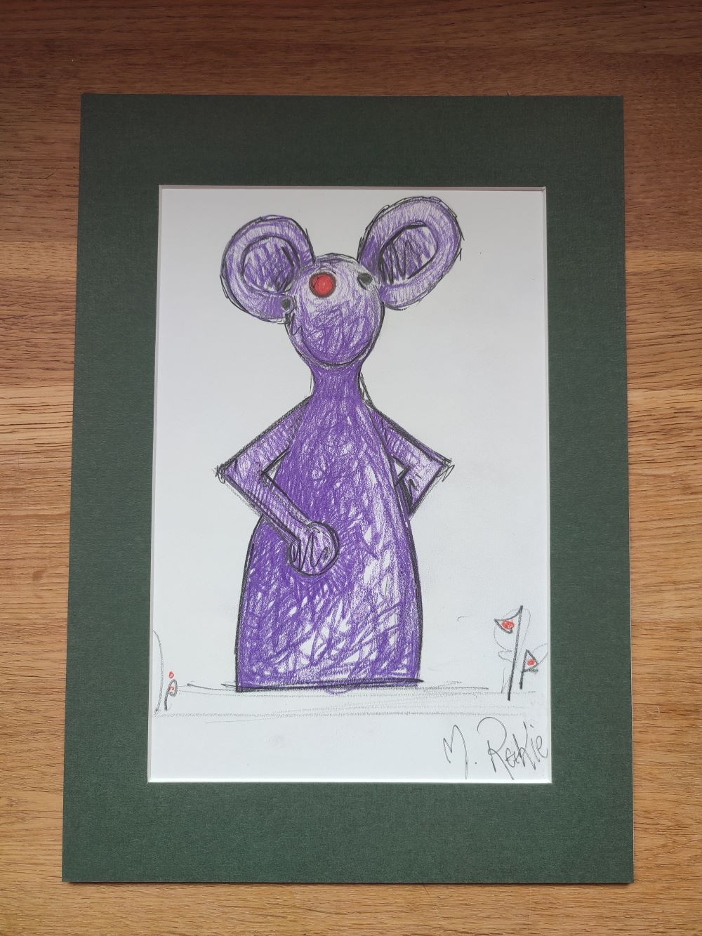 Original Sketch 'Purple Mouse 